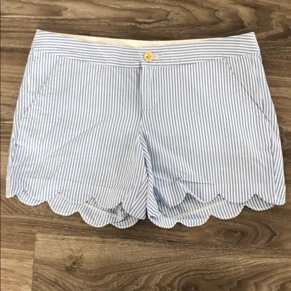Lilly Pulitzer Buttercup Shorts Seersucker size 6